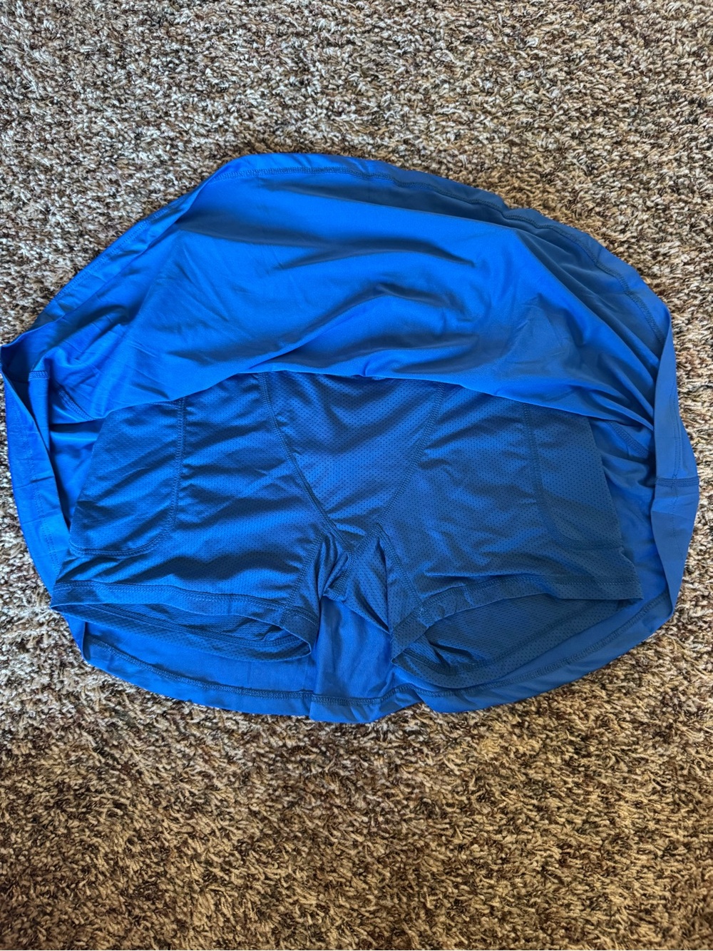 Blue Athletic Skort with Built-In Liner